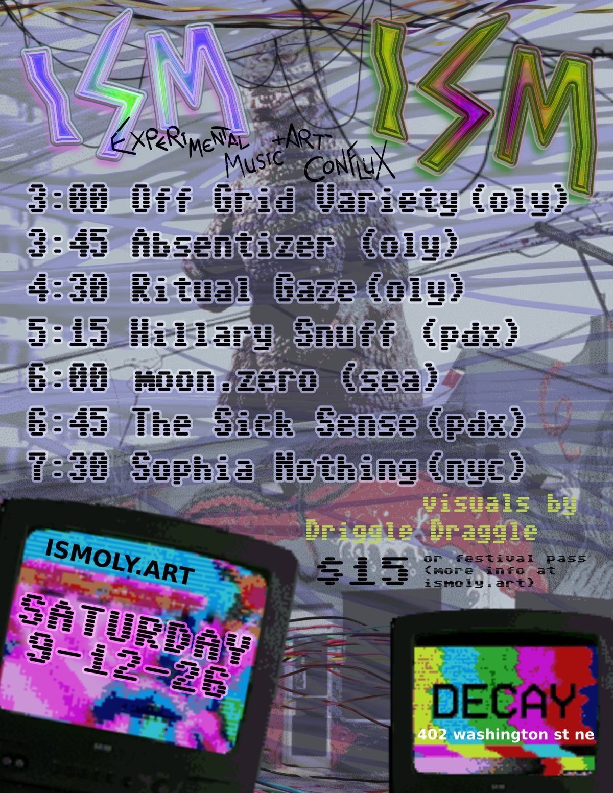 Flyer for ISM Festival