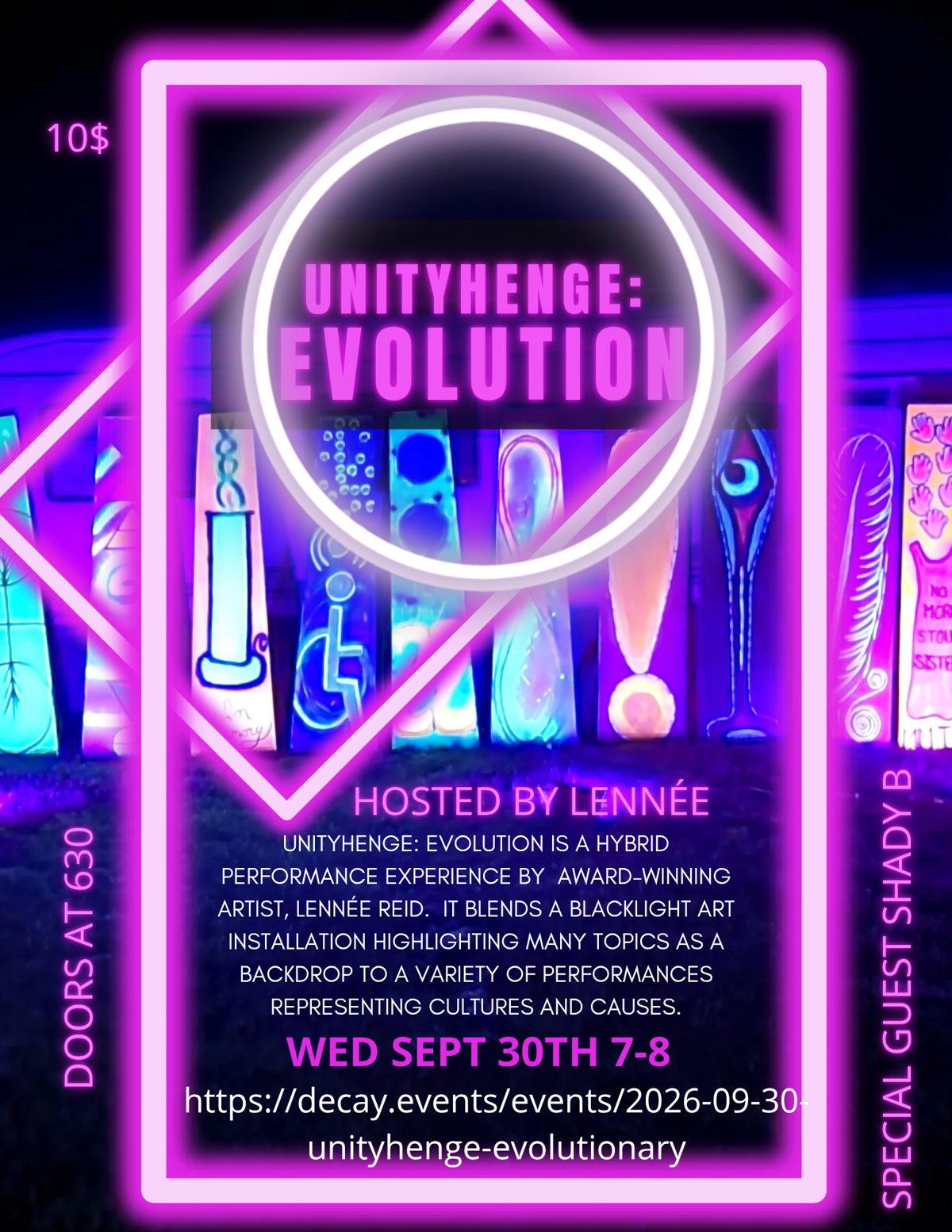Flyer for UnityHenge: Evolutionary